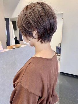 アルコイリスバイドールヘアー(ARCOIRIS by Dollhair) 大人ショートボブ白髪ぼかしハイライトベージュ髪質改善