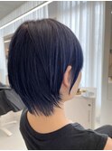 ショートウルフ×ブルーブラック