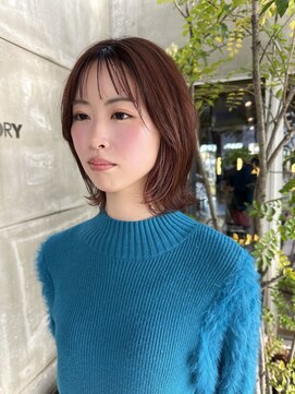 ウエストリー(WESTORY) レイヤーボブ/30代40代/イヤリングカラー/ピンク