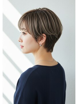 アントワープトーキョー(antwerp TOKYO) 30代40代50代ハイライトショートヘア白髪ぼかし白髪染め