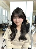 韓国ヘア/チュラルくびれへア/くびれ巻き/レイヤーカット