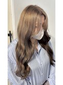 【annuy_mizuki】 顔まわりカット/透明感カラー／韓国巻き