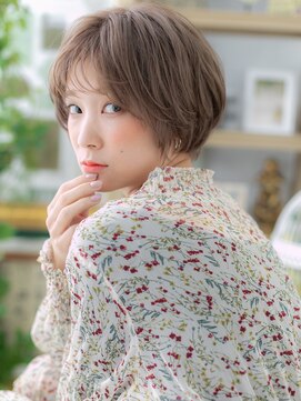 カバーヘア ブリス 戸田公園西口店(COVER HAIR bliss) ■くすみベージュくせ毛ショートマッシュ401-2戸田公園20代30代