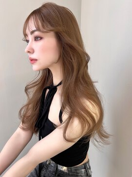 ボタン ハカタ(VOTAN hakata) 【前田七音】レイヤーカット/オリーブベージュ/ダブルカラー