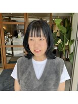 美容室 アイディー i-dee ブルーブラックカラー