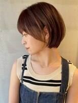 アスター 天神大名店(Aster) オリーブグレー/ボブ/顔周り/小顔/レイヤー/髪質改善/縮毛矯正