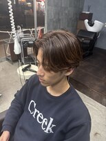 クレオ 福大通り店(CREO)&nbsp;ブラウン×毛流れセンターパート