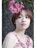 カライングドゥ(ing deux)&nbsp;大人可愛い20代30代40代黒髪前下がりショートボブ丸みショート◎