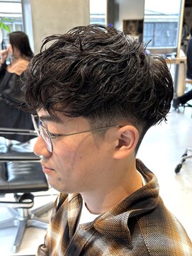 エリマ 調布(elima) 調布メンズパーマルーズパーマシャドウパーマッシュウルフゆるめ