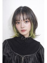 ザビー(THE B)&nbsp;本八幡×デザインボブ×グリーン×イヤリングカラー