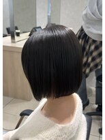 アッシュ 高幡不動店(Ash) ミニボブぷつっとボブ地毛風縮毛矯正ストレートヘッドスパ