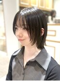 レイヤーボブ×アッシュブラック