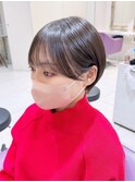 前髪ありショート 京都美容室 似合わせカット 進詩織