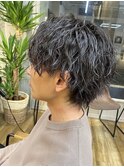 那覇/刈り上げセンターパート/波巻きツイストスパイラル