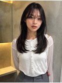 大人レイヤーカット オリーブグレージュ 髪質改善