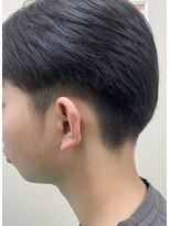 バーバースタイルズ 函館 中学生ツーブロック刈上げ×ブリーチなしカラー◎爽やかマッシュ