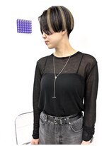 イラカ(elaka)&nbsp;ブロックカラー×刈り上げショート
