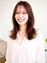 アンク(ank)&nbsp;レイヤーミディアムヘア顔まわりレイヤーハッシュカットヘーゼル