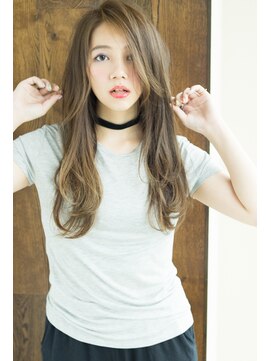 ローラン(ROULAND) 【ロング】タンバルモリワンサイドセミウェットグレージュ