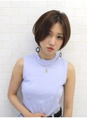 ☆今旬☆センターパートが大人で可愛い前下がりショート♪