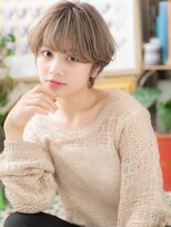 カバーヘア ブリス 上尾西口店(COVER HAIR bliss)&nbsp;外国人風シアーベージュ小顔マッシュウルフa上尾10代20代30代