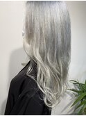ハイトーンカラー☆ホワイトシルバー