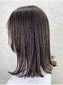 ダークベージュ_オリーブカラーハイライトカラー_ba240581