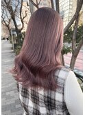 透けるミルクティーピンク♪/韓国ヘア/ヨシンモリ/韓国カラー