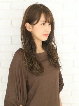 ハチ(hachi) ロングスタイル/ブラウン/抜け感/20代30代40代50代