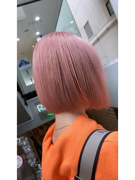 ラフ 難波店(LAFF) #黒髪#ボブルフ#ネビージュ#小顔#ワンレン