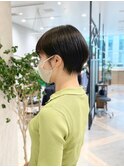 丸みのある耳かけマッシュショート/ラウンドマッシュ