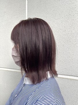ロカ 表参道(loka) 外ハネボブ/ピンクブラウン[表参道/ブリーチ/ハイライト]Mai