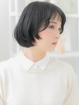 モッズヘア 越谷(mod's hair)&nbsp;黒髪バレイヤージュオン眉ショートボブTb5越谷20代30代40代