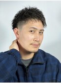スパイキーショート×テーパーフェード