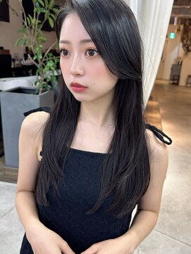 インビテーション(invitation) 大人かわいい地毛風カラーアッシュブラック前髪顔周りおくれ毛