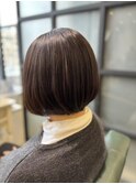 ボブ/30代40代/ナチュラルブラウン/大橋