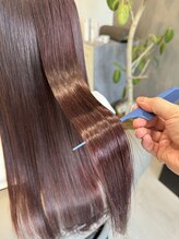 厳選された薬剤で品のある素敵なヘアカラーに