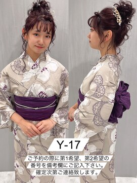 プティクローシェ バイ クオーレ(petite cloche by CUORE) 浴衣一式レンタル 浴衣番号 Y-17