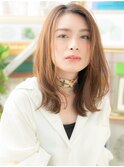 かきあげバング外国人風小顔流れるレイヤーh3大宮20代30代40代