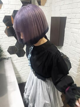 ノートエートル 西金沢(Nought etre) 10代20代韓国ブリーチハイトーンデザインカラーレイヤーカット