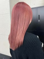 スターズ 柏(STARS)&nbsp;ピンクベージュカラー　ケアブリーチ　ミディアム　艶カラー