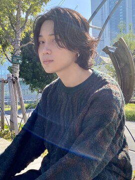 ユーフォリア 渋谷グランデ(Euphoria SHIBUYA GRANDE) ミディアムウルフ　ナチュラルパーマ　MOMO