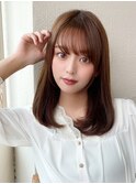 【OPEN】小顔前髪あり後れ毛サイドバングメルティカラー