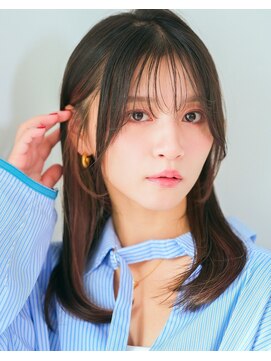 リトル 久留米(little) 艶髪シースルーバンク×インナーカラー