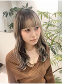 ◎ブロンドハイトーンカラーデザインカラーアンブレラカラー金髪