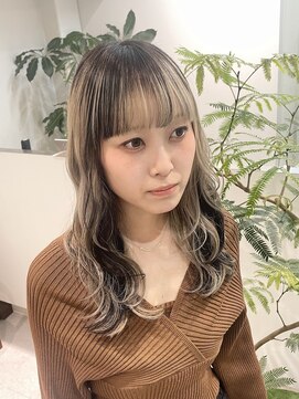 ミーム 原宿 表参道(meme) ◎ブロンドハイトーンカラーデザインカラーアンブレラカラー金髪