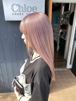 美容師 久保浦 ペールピンク