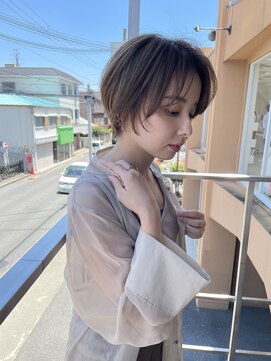 ハピネス 王寺店(Happiness) ハイライト前髪なしショート　奈良王寺　20代30代40代
