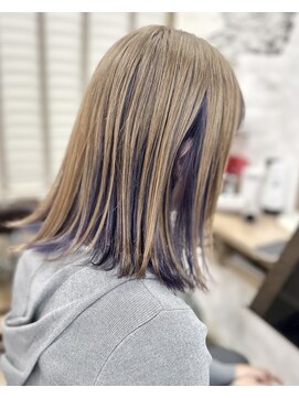 ラウラアンドロー(LAURA&RO) ミルクティーベージュダブルカラーインナーカラーケアブリーチ