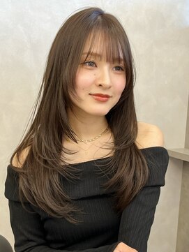 オムニス 表参道(Omnis) 髪質改善ハッシュカット小顔顔周りレイヤーカット表参道ベージュ